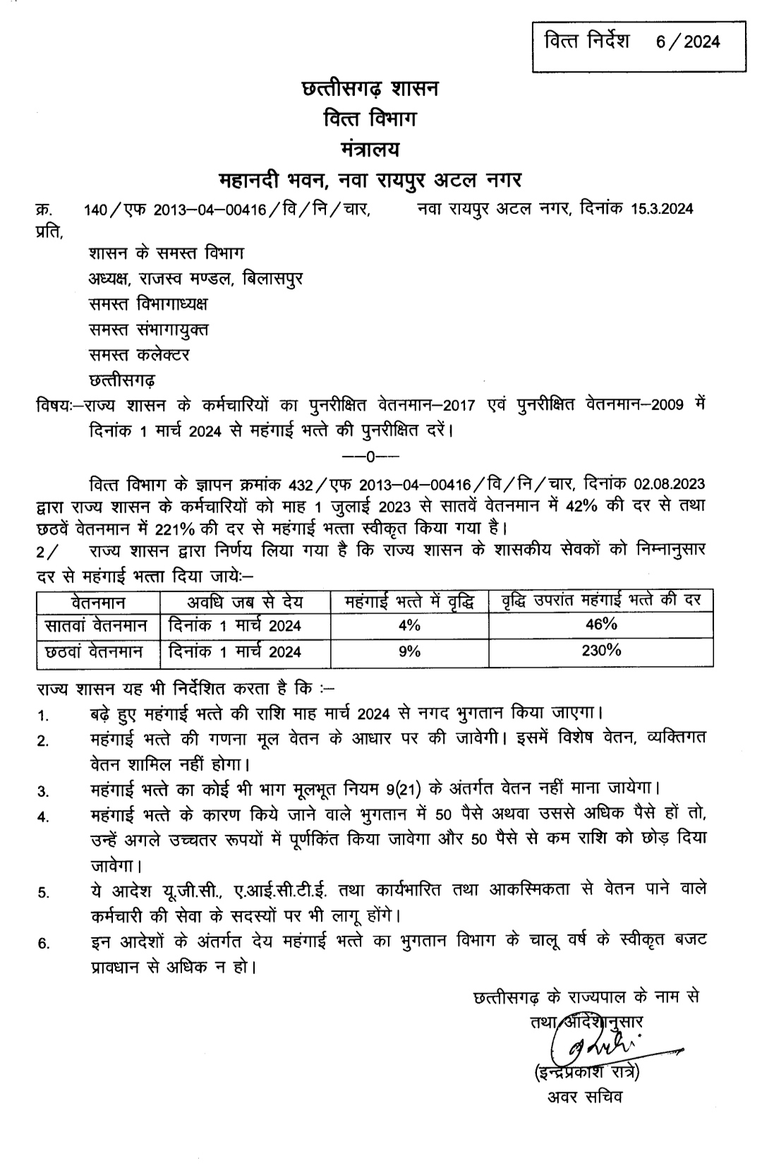 छत्तीसगढ़ में DA मामला : कर्मचारियों पेंशनरों के समस्त संगठनों ने शासन से मांग किया कि, आज 16 मार्च को आचार संहिता लागू होने से पहले शासन डीए के जारी आदेश में संशोधन कर “देय तिथि” से लागू करने का आदेश जारी किया जाए…,मार्च से डीए वृद्धि आदेश से 6 लाख कर्मचारी-पेंशनर नाराज…,देय तिथि से डीए देने की “मोदी की गारंटी” को वित्त विभाग “जुमला” न बनाए….विष्णु देव साय सरकार भी भूपेश सरकार के रास्ते पर चलकर गलत परम्परा की पुनरावृत्ति न करे…